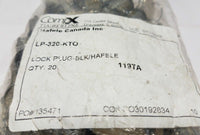 20 Pcs, Hafele 2-Key, Lock Plug, LP-320-KTO, 119TA, SKBAWA-B016