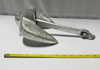 15 lb Aluminum Painted Cast Gray Iron Navy Anchor for Boats, SKBAWA-b534