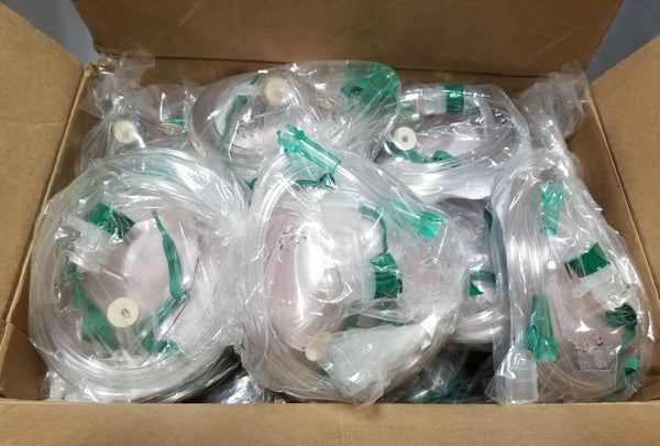 Box of 48, CareFusion, Air life, Adult Oxygen Mask with 7 ft Tubing, SKBAWA-s033