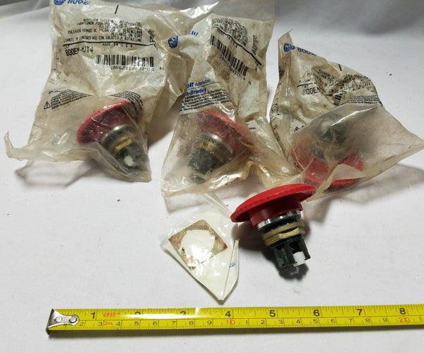 Lot of 4, ALLEN BRADLEY, 800EM-MJT4 , PUSHBUTTON OPERATOR, 60MM, SKBAWA-B014