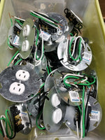 Lot of 43 pcs, IBERVILLE BC54-C-65, Electrical Outlets w/ covers, SKBAWA-nnnn