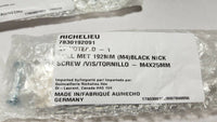 Lot of 3, Richelieu 7830192091, Contemporary Cabinet Pull, Black Nic SKBAWA-0000
