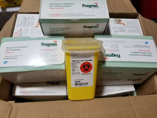 Box of 15, Convidien Sharps Container, Yellow, Single use, 8906,  SKBAWA-0000
