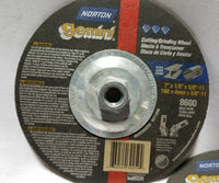Lot of 5, Norton Gemini, Grinding Wheel, 7" × 1/8" × 5/8"-11, SKBAWA-nnnn