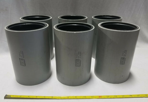 Box of 6, ETCO E-LOC Couplings, EL-400-8, CPLG, 4.5" OD × 8", SKBAWA-000