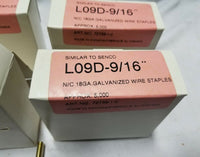 20,000 pcs, Lalfit / Senco L09D, 1/4" Narrow Crown, 9/16" Leg, 18G, SKBAWA-c039