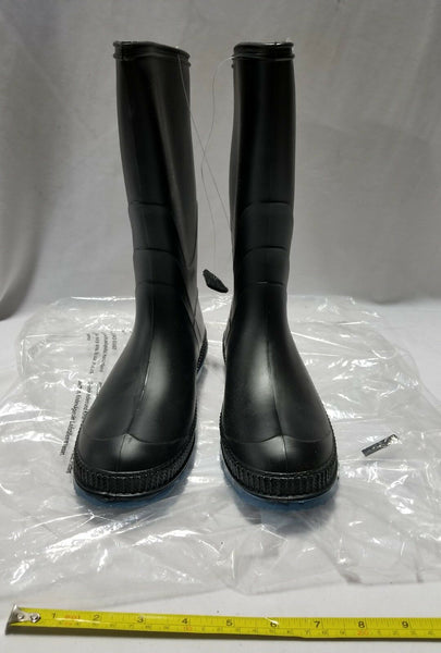 Women's size 9, Black & Blue, Rubber Boots, 089-9604-0, SKBAWA-s025