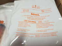 Box of 85 pcs, Med-RX 60mL, Oral/Enteral Syringes with Tip Cap, SKBAWA-s030