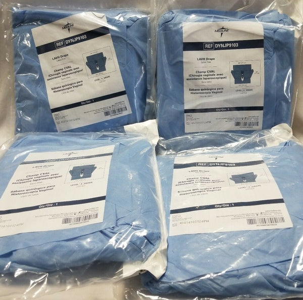Lot of 4, Medline Proxima, LAVH Drape, Champ CVAL, DYNJP9103, SKBAWA-000