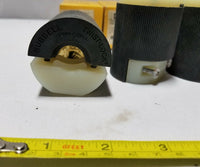 4 Pcs, Hubbell 2321CN, Insulgrip Twist Lock Plug, Male 2-Pole 20A, SKBAWA-B025