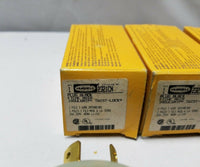 4 Pcs, Hubbell 2321CN, Insulgrip Twist Lock Plug, Male 2-Pole 20A, SKBAWA-B025