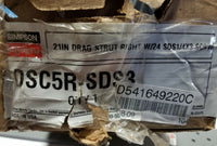 Simpson Strong Tie, DSC5R-SDS3, Drag Strut Connector Right Hand, SKBAWA-b109