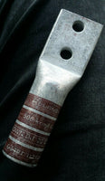 1 Burndy YA34-2TC38 Compression Lug, 2Hole 3/8", Long Barrel, 500MCM Skbawa-b501