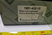 STAR 1851-432-10, Runner Block/Roller Rail, Linear Carrier, 45mm, SKBAWA-b548