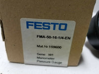 Festo, FMA-50-16-1/4-EN, 159600, BN, Manometer, Pressure Gauge, SKBAWA-b536