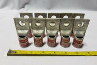 Lot of 10, BURNDY, COMPRESSION LUGS, N350, Red Die 18, U31RT/U29ART, SKBAWA-B501