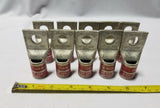 Lot of 10, BURNDY, COMPRESSION LUGS, N350, Red Die 18, U31RT/U29ART, SKBAWA-B501