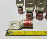 Lot of 10, BURNDY, COMPRESSION LUGS, N350, Red Die 18, U31RT/U29ART, SKBAWA-B501
