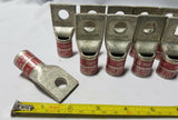 Lot of 10, BURNDY, COMPRESSION LUGS, N350, Red Die 18, U31RT/U29ART, SKBAWA-B501