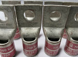 Lot of 10, BURNDY, COMPRESSION LUGS, N350, Red Die 18, U31RT/U29ART, SKBAWA-B501