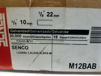 Box of 30,000, Senco Galvanized Staples, 7/8" - 22mm, LG4450-1, SKBAWA-0000