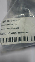 Lot of 3 (three) Festo 161208, PEV-1/4A-WD, Angled Plug Socket, SKBAWA-b535