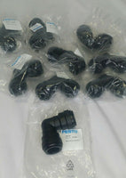 Lot of 9 (nine) Festo CQL-18, 177693, Push in L Connector, SKBAWA-b535