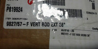 1 ( one )  Von Duprin, 9827/57- F Vertical Rods, EXT 36", US26D, SKBAWA-nnnn