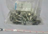 Pack of 10, Festo, Qbs-1/4t-u, Bulkhead Unions, 564750, SKBAWA-b039