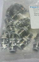 Pack of 10, Festo, Qbs-1/4t-u, Bulkhead Unions, 564750, SKBAWA-b039