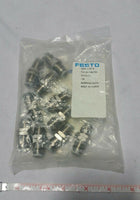 Pack of 10, Festo, Qbs-1/4t-u, Bulkhead Unions, 564750, SKBAWA-b039