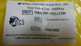 1500pcs Nova 10mlpp-Yellow, Vail Screw Caps, Polypropylene 10mL, SKBAWA-b114