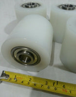 9pcs U&J, Nylon Rollers w/Bearing, 3" x 3", PVC, 6303ZV C3, SKBAWA-b076
