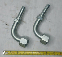 Lot of 2, Gates, 10GS-12FJX90M, G20180-1012, Hydraulic Hose Fitting, SKBAWA-b507