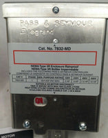 PASS & SEYMOUR , 7832-MD, 30AMP, 600V, 2P, 1PH, MOTOR CONTROLLER, SKBAWA-B040