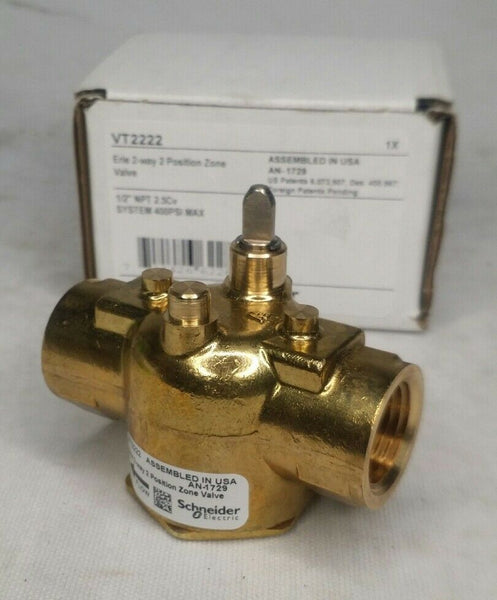 Schneider Electric, VT2222, ZONE VALVE, 2 WAY, 1/2" NPT, 2.5 CV, SKBAWA-b030