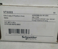 Schneider Electric, VT2222, ZONE VALVE, 2 WAY, 1/2" NPT, 2.5 CV, SKBAWA-b030
