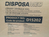 Box of 20, DISPOSAMED, D15202, Urinary DRAINAGE BAG, 2000 ml, SKBAWA-b064