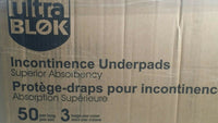 150pcs, Ultra-Blok, 17 X 24, Absorbent Underpads, Disposable ,SKBAWA-000