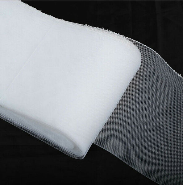 6" White Stiff Crinoline, Horsehair Fabric Braid,36YD, AD22L-6-01PC, SKBAWA-b083