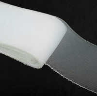 4" White Stiff Crinoline, Horsehair Fabric Braid,36YD, AD22L-4-01PC, SKBAWA-b083