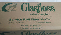 GLASFLOSS, POLYESTER, SERVICE ROLL Filter Media, 30" X 240" X 1", SKBAWA-000