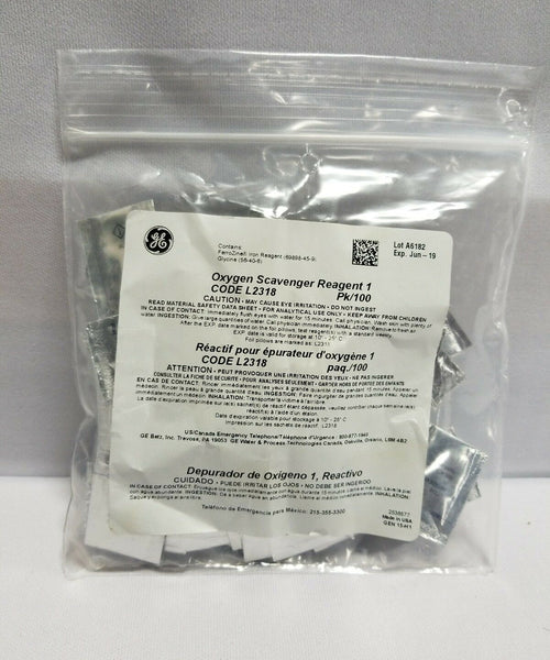 100 PK of GE Oxygen Scavenger Reagent1 Code L2318, SKBAWA-B007