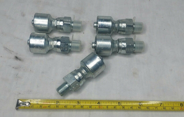 Lot of 5, Gates, 6G-4MPX, G25105-0604, Hydraulic Hose Fitting, SKBAWA-b533