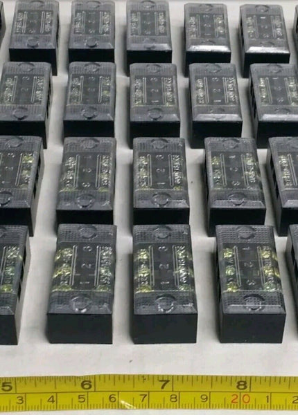 Lot of 20, RQKj, TB-1503, Fixed Barrier, 15A 3 Pole Terminal Block, SKBAWA-b095