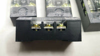 Lot of 20, RQKj, TB-1503, Fixed Barrier, 15A 3 Pole Terminal Block, SKBAWA-b095