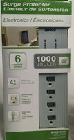 Lot of 2, Woods, 6-Outlet, Surge Protector, 1000 Joules, 41453, SKBAWA-s038