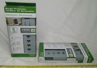 Lot of 2, Woods, 6-Outlet, Surge Protector, 1000 Joules, 41453, SKBAWA-s038