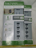 Lot of 2, Woods, 6-Outlet, Surge Protector, 1000 Joules, 41453, SKBAWA-s038