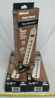 Lot of 3, Woods, 7-Outlet, Surge Protector, 510Joules 6ft cord 45200 skbawa-s038